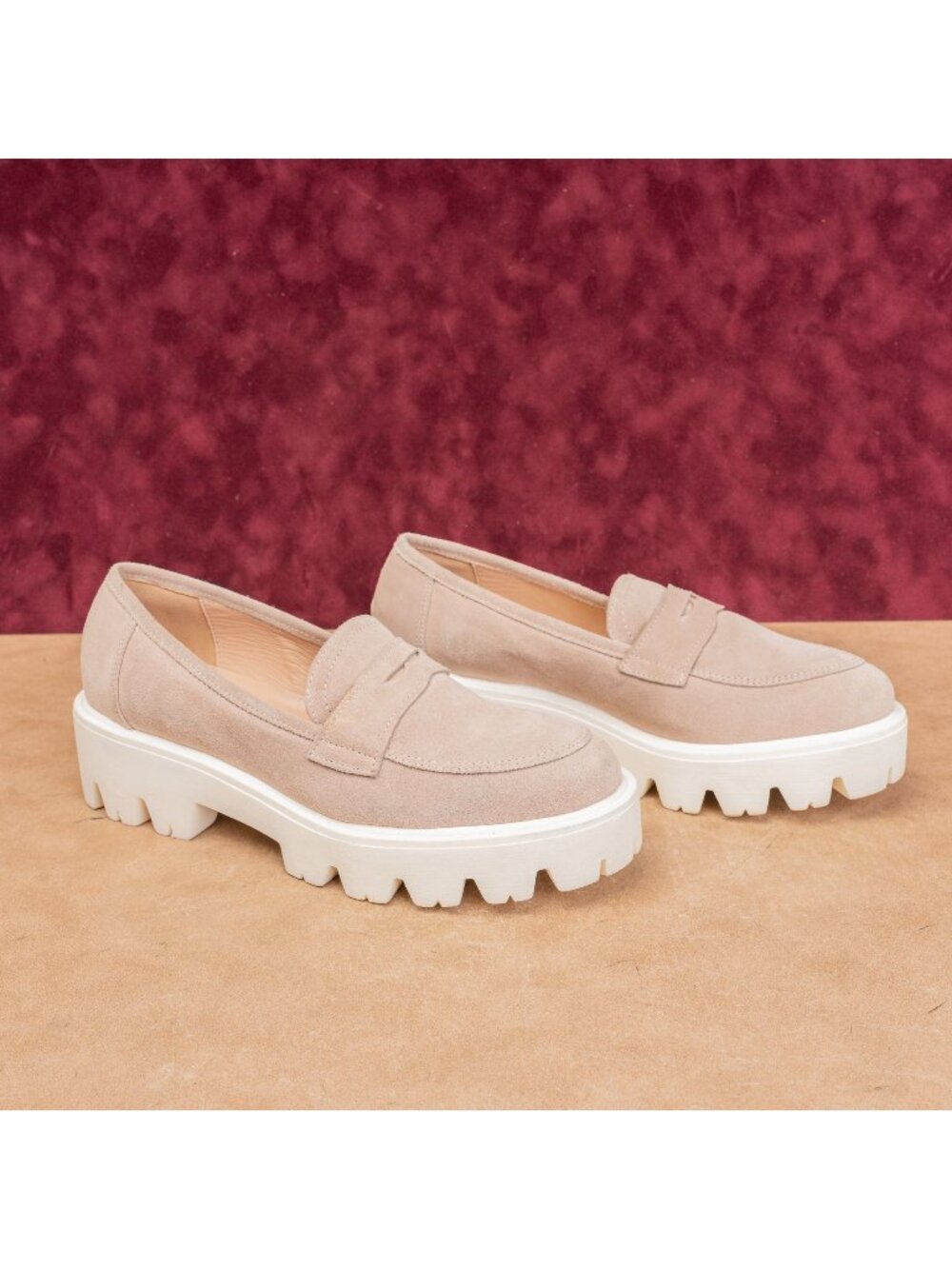 Cordani Women Audrey Sabbia Suede Fashion Penny Loafer Shoes sz 9.5US EUR40